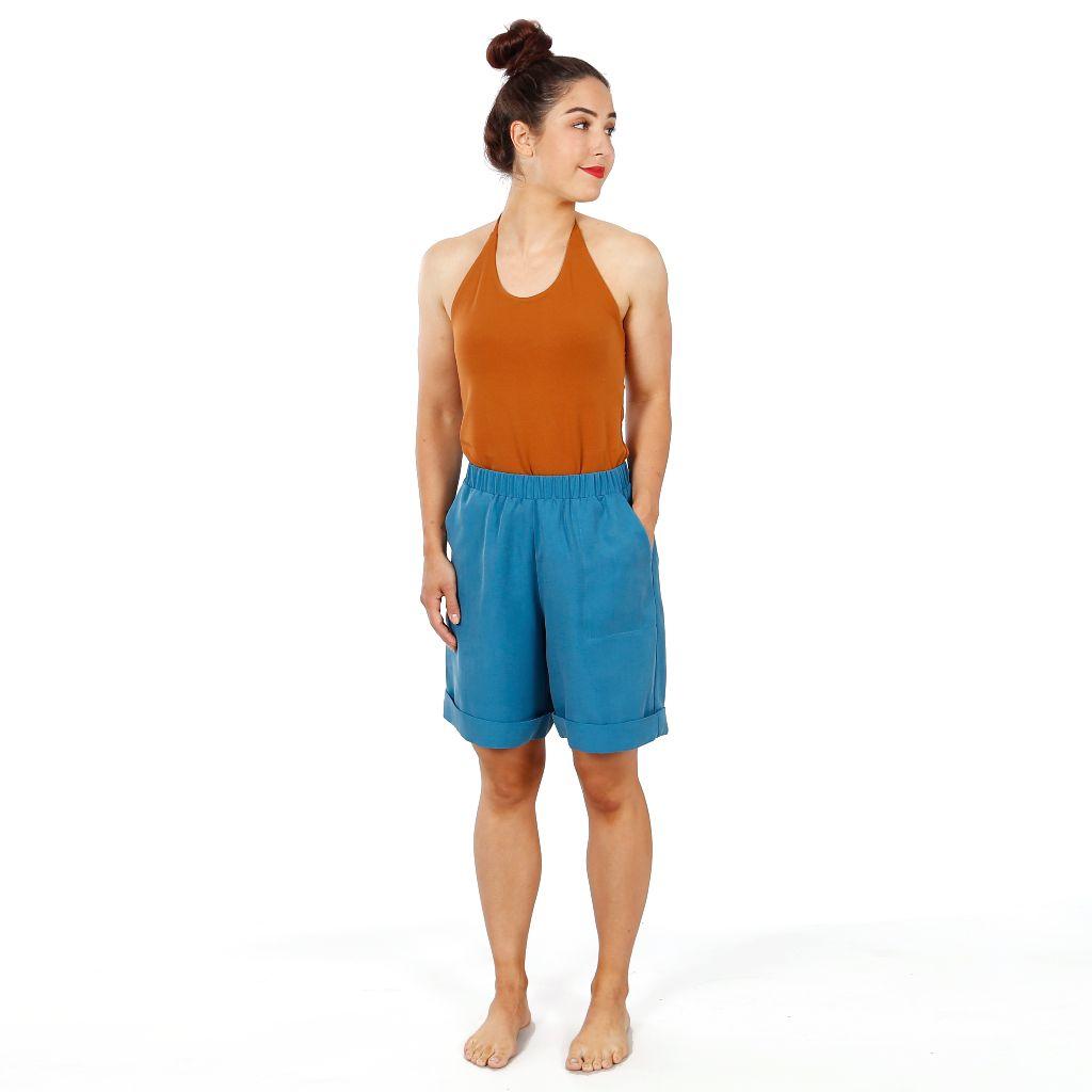Preview: Papierschnittmuster Shorts mit Gummibund  Frau Marte XS-XXL